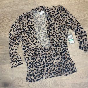 Cheetah Blouse NWT